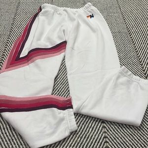 Aviator nation white sweatpants